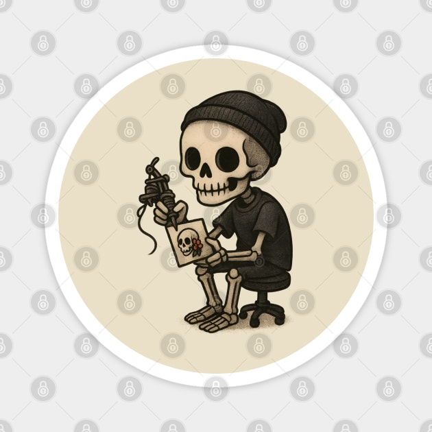 tattoo apprentice Magnet by Demian Stipatio